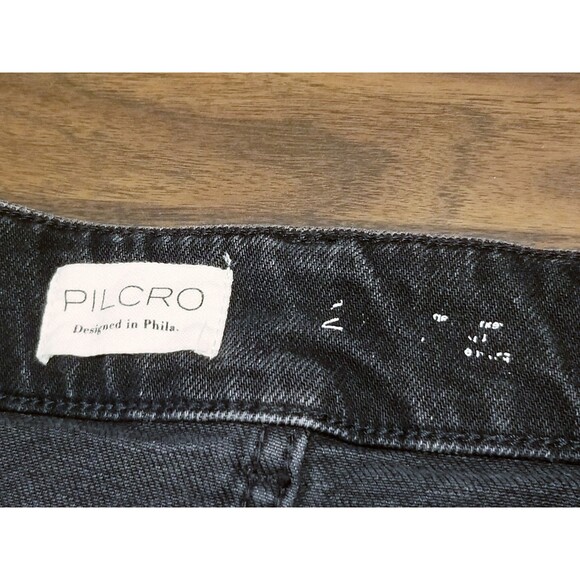 Pilcro Jeans Women's Size 28 The Skipper Black Wide Leg Stretch Denim (28x25.5) - Picture 5 of 6